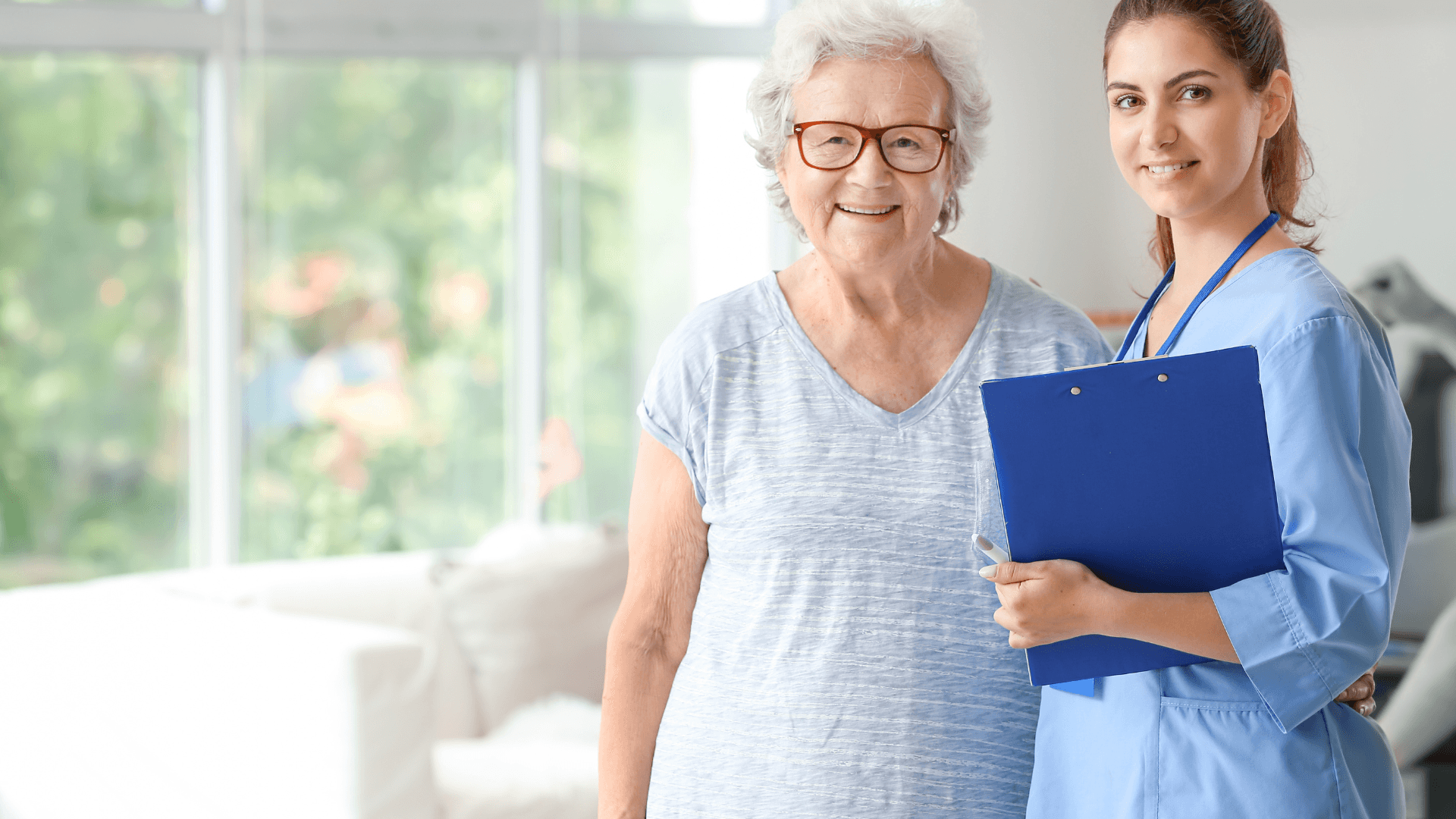 Nurse with patient